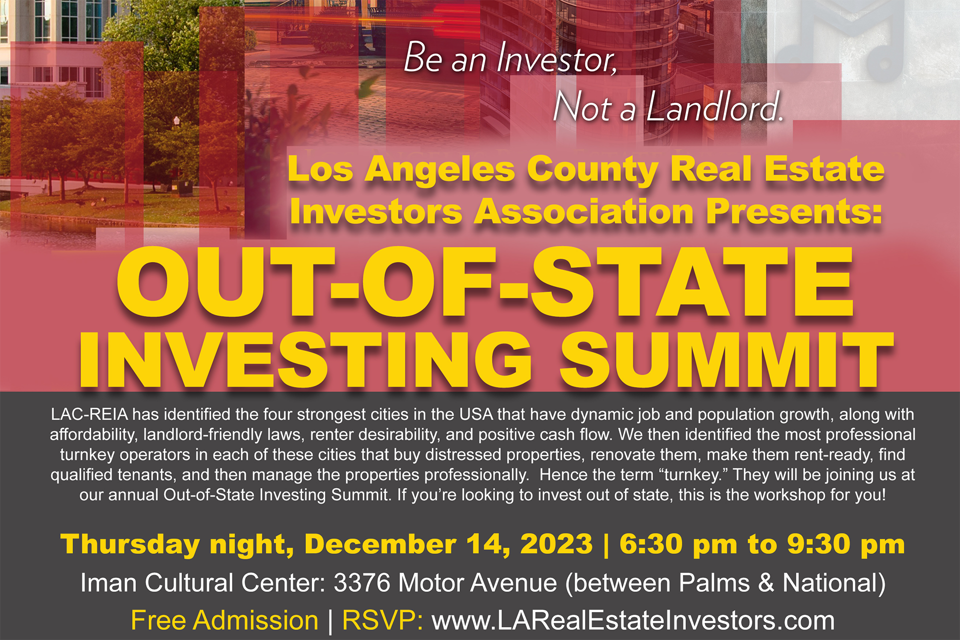 Out of State Investing Event